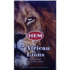 عود خوشبو کننده آبشاری شرکتی هفت شیر آفریقایی  ( 7African Lions ) برند هِم ( Hem ) 